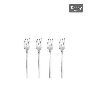 [덴비](의정부점) 커트러리 티포크 세트[4P] (리니어 무광 실버 / 스파이스 유광 실버)