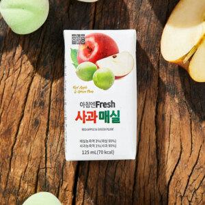 사과매실 125ml 24팩 하늘청 사과 매실 음료