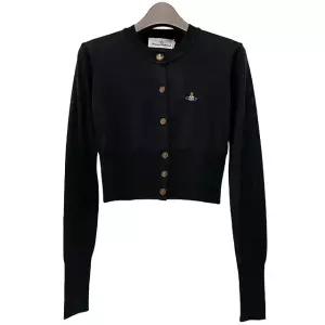 [명품] 25SS BEA 베아 자수 로고 크롭 가디건 블랙 1803002U Y001A N402