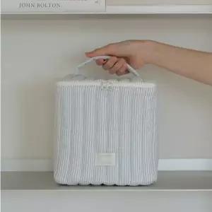 [오브히어](강남점)패브릭 누빔 박스백 기저귀가방 노시부 보관