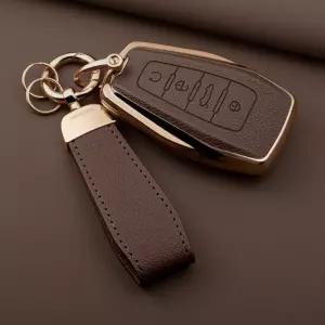 그랑 콜레오스 가죽 차 키 케이스 키홀더 TPU 스마트키
