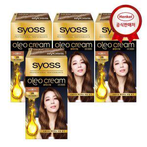 갤러리아 사이오스 올레오크림 새치염색약 2-B 누드베이지 x 4개