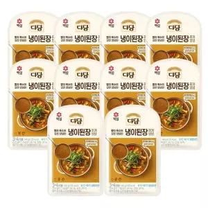 [하프클럽/CJ제일제당]백설 다담 냉이된장찌개양념 140g x10개