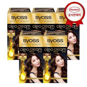 갤러리아 사이오스 올레오크림 새치염색약 4-N 리치초콜릿 x 5개