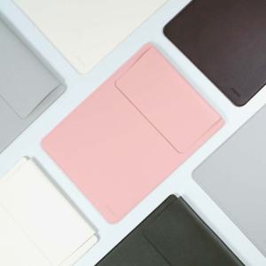 모락 마스 가죽 노트북 파우치