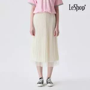[롯데백화점]르샵 진주 장식 주름 샤 스커트 (BP4SK021A)
