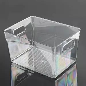 투명 정리함 29x21.5cm 플라스틱 약 장난감 데스크 (WFHMAOL)