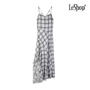 [롯데백화점]르샵 체크 프릴 롱 나시 원피스 (BP5OP038A)