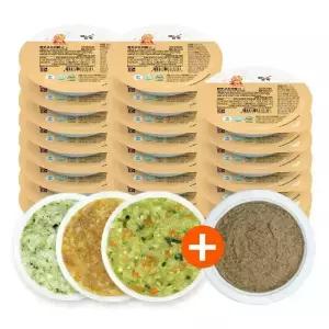 [짱죽] 냉장 이유식 골고루 25팩, 18팩/28팩 + 한우토핑 1팩 세트 / 죽1,죽2,진밥, 아기밥,반찬 / 유아식