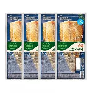 CJ 비비고 순살고등어구이 60g, 4개