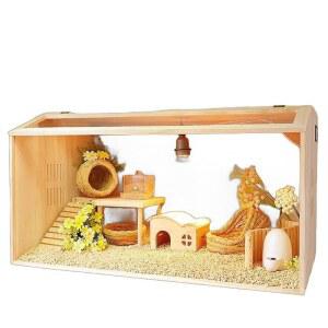 도마뱀사육장 파충류 50X30X30 개코 패드 온습도 대형 육구 온도조절 렙티쥬 장식