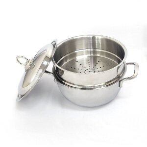 [퀸센스]프랜드 통3중 스텐레스 IH인덕션 소형 찜냄비 20cm