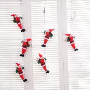 크리스마스 장식 미니 줄 산타 사다리 타는 산타 장식 산타할아버지 벽걸이 산타인형