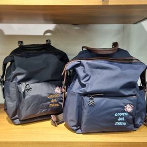 베네통/애플아울렛/자수 포인트 나일론 백팩/BCBGA5541