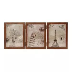 접이식3단양면액자 5x7)분할스토리액자 5x7액자 포토액자 인테리어액자 웨딩액자