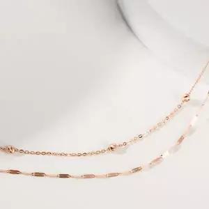 [로이드](마산점)14K 두줄 볼체인 팔찌 LWB25041G