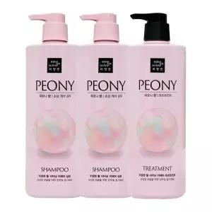 미쟝센 펄샤이닝 피오니향 샴푸 1000ml x2 + 트리트먼트 1000ml