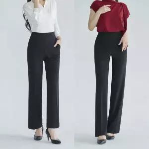 [더웨이나인]여름 쿨링 팬츠 냉감 슬랙스 롱 숏 정장 빅사이즈 바지 [릴렉스]