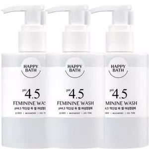해피바스 PH4.5약산성 순한 쑥 젤 300ml x 3개 여성청결제 아이와 함께쓰는 저자극