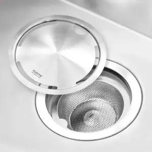 리본제이 무디타 304 스텐 탈수기호환 배수구망   커버 세트   싱크대덮개 싱크대거름망