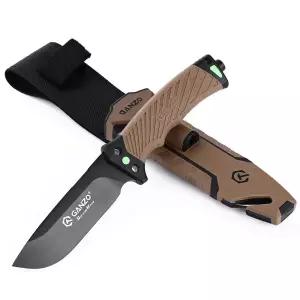 간조 G8012 V2 버전2 캠핑 나이프 파이어스타터 서바이벌 캠핑칼 생존 헌팅 나이프 로프커터 등산칼