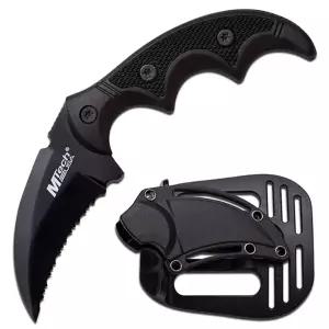엠테크USA MT-20-63BK 카람빗 나이프 톱니형 고정식 미니 나이프 로프 커터 미니칼
