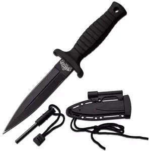 마스터USA MU-1141 부츠 나이프 파이어스틸 양날 블레이드 서바이벌 미니 나이프 캠핑칼