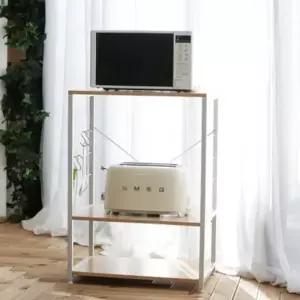 화이트렌지대 밥솥진열대 오브제 화이트 에어프라이어 주방가구선반 베이직 밥솥다이 밥솥수납장