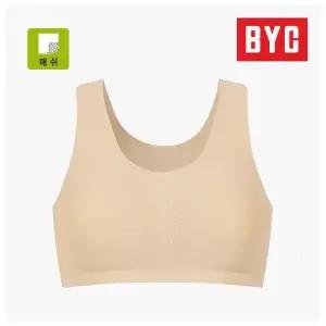 BYC 여성 스포츠브라 누디스판 메쉬 무봉제 무지 WFS4001
