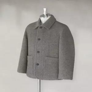 헤지스 남성 25FW [시즌오프][로드코트] 베이지 하프코트 HZCO5D502I2