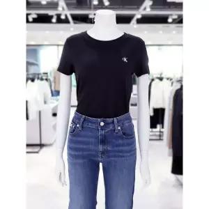 [파주점][Calvin Klein Jeans][CK진] 여성 스몰로고 슬림핏 크루넥 반팔 티셔츠 47AB804-UB1