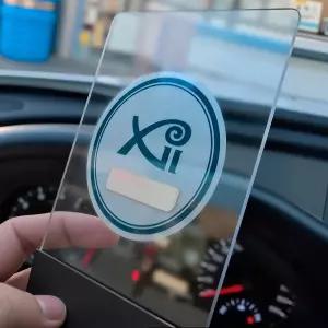 부처알림판 아파트 주차 스티커 알림판 부착판 주차 저공해 부착 케이스 차량 스티커 투명 번호판