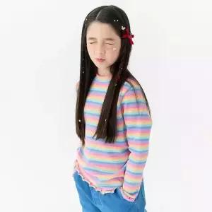 포근무지개티셔츠