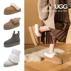 어그 정품 UGG 1910 클레어 플랫폼 슬리퍼 여성 키높이 뮬 겨울 실내화