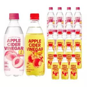 클룹 애사비소다 500ml 24입 혼합구성  오리지널 + 신비복숭아)