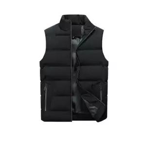 하이넥 패딩 조끼 보온 겨울용 빅사이즈 (WFK699V)