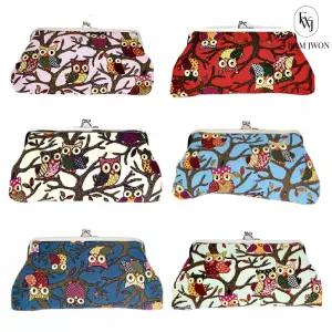 똑딱이 파우치 부엉이 클러치백 손 가방 케이스 복 주머니 할머니 여자 사은품 답례품