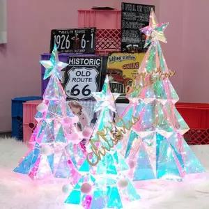 [텐바이텐]크리스마스 오로라 미니 트리 3종 오너먼트 풀세트