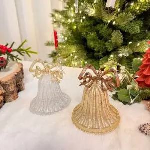 [텐바이텐]크리스마스 벨 트리 종모양 오너먼트 글리터 펄 장식