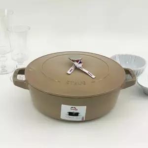 스타우브 B품 전골 세서미 26cm 인덕션 무쇠냄비 주물 전골냄비