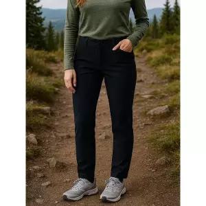 [하프클럽/마운티아]여성 겨울 기모 본딩 팬츠 블랙_1MQPNW2506