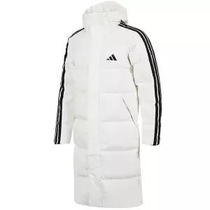 [아디다스][정품] 아디다스 3-스트라이프 레귤러 핏 롱 다운 코트 (JZ8732)