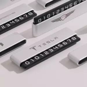 테슬라 주차번호판 차량번호판 차량용 연락처 자동차 주차알림판