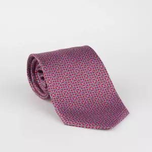 페라가모 간치니 프린트 실크 넥타이 35 1218 0778578