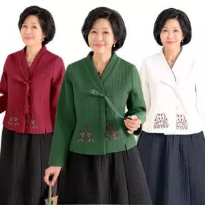 [엄마옷 로즈맘] 호명꽃자수누빔면저고리