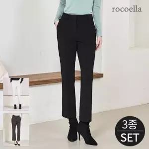 [로코엘라] 크루디 스트레치 밴딩 여성 웜기모 팬츠 3종세트