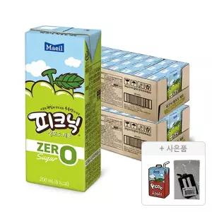 피크닉 청포도 제로, 200ml, 24개입, 2개 + 증정 (피크닉 캐리어 네임태그,1개)