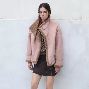 [에고이스트]ER4TM501스웨이드텍스쳐인조무스탕자켓_DJ