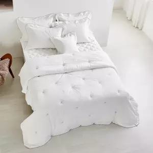 [롯데백화점]헤지스홈 고밀도 프레드 화이트[9온스]퀼트이불 퀸(200x230cm)