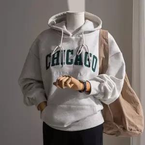 (안나앤플러스) 시카고 기모 후드티[티셔츠DB582] 빅사이즈